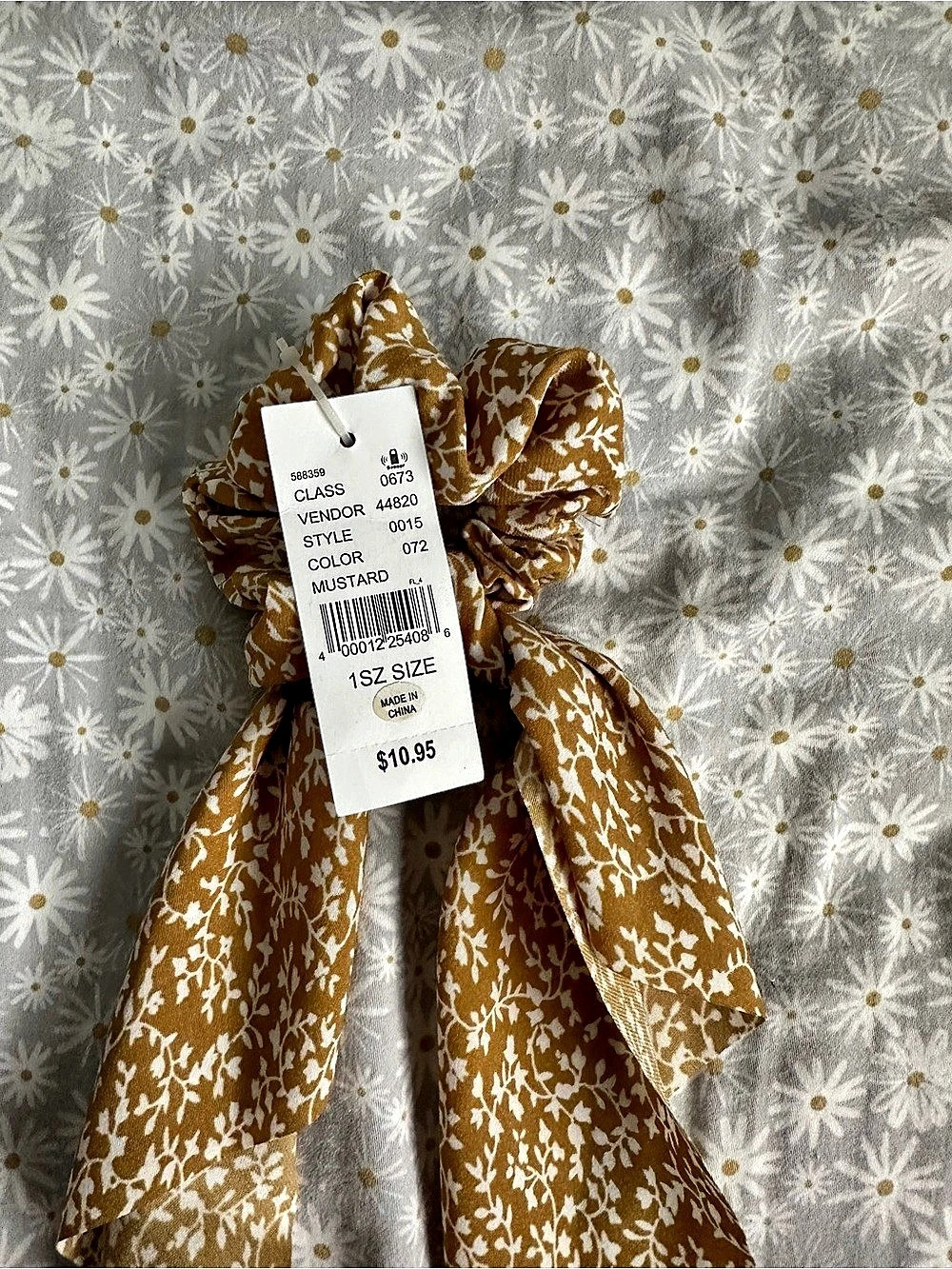 Floral Scarf Scrunchie NWT